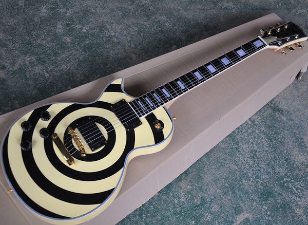 left handed yellow electric guitar with black stripe,emg pickups,rosewood fretboard,can be customized as request
left handed yellow electric guitar with black stripe,emg pickups,rosewood fretboard,can be customized as request