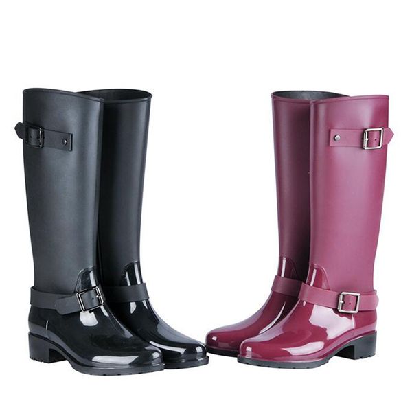 women tall rain boots waterproof pvc work knee high rain boots flat anti-slip rubber rainy day shoes woman y200723, Black
women tall rain boots waterproof pvc work knee high rain boots flat anti-slip rubber rainy day shoes woman y200723, Black