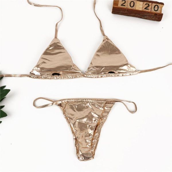 women 2021 micro string gold silver bikini brazilian swimwear set bathing suits1, White;black
women 2021 micro string gold silver bikini brazilian swimwear set bathing suits1, White;black