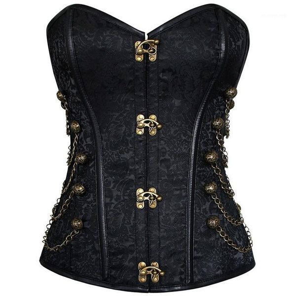 bustiers & corsets lady retro gothic dark style steampunk costume corset black brown funny shackles excessive1, Black;white
bustiers & corsets lady retro gothic dark style steampunk costume corset black brown funny shackles excessive1, Black;white