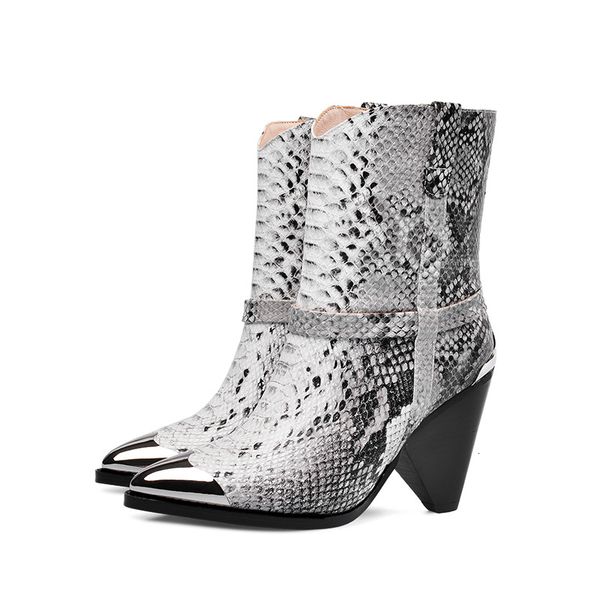 women's shoes, 2021 cow size 22-26.5 in snake print european and toe-pointing winter boots 2uyj, Black
women's shoes, 2021 cow size 22-26.5 in snake print european and toe-pointing winter boots 2uyj, Black