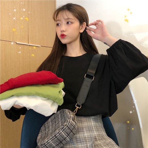 9sfai 2020 new women's autumn long t-shirt t-shirt lantern color solid loose sleeve sleeve lantern for female students xwekp, White
9sfai 2020 new women's autumn long t-shirt t-shirt lantern color solid loose sleeve sleeve lantern for female students xwekp, White