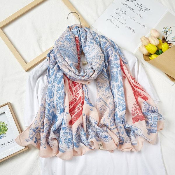 2020 autumn new cotton and linen scarf horse city pink blue silk scarf 180*90 long decorated thin shawl, Blue;gray
2020 autumn new cotton and linen scarf horse city pink blue silk scarf 180*90 long decorated thin shawl, Blue;gray