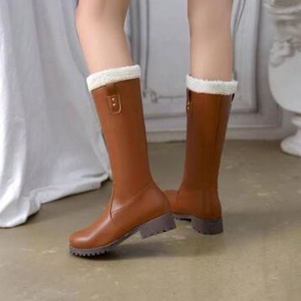 boots fashion women mid-calf low heels shoes woman booties winter snow warm shoe chaussures femme zapatos mujer sapato nh299, Black
boots fashion women mid-calf low heels shoes woman booties winter snow warm shoe chaussures femme zapatos mujer sapato nh299, Black
