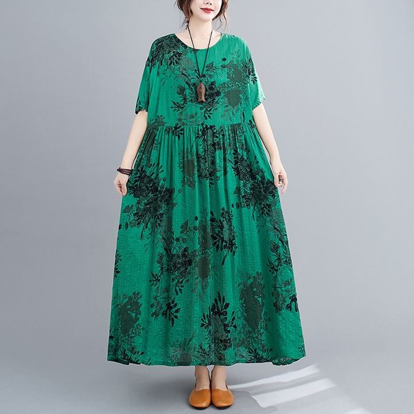 2020 summer skirt big skirtcotton linen skirtnew loose and thin cotton linen printed round neck short sleeve big swing dress 7uagl, Black;gray
2020 summer skirt big skirtcotton linen skirtnew loose and thin cotton linen printed round neck short sleeve big swing dress 7uagl, Black;gray