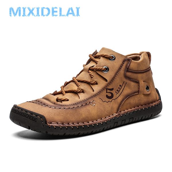 mixidelai new men boots split leather ankle snow boots shoes warm fur plush lace-up winter shoes plus size 38~48 201026, Black
mixidelai new men boots split leather ankle snow boots shoes warm fur plush lace-up winter shoes plus size 38~48 201026, Black