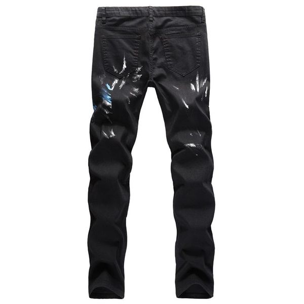new fashion jeans men print jeans for men black slim fit casual denim pants streetwear trousers clothes, Blue
new fashion jeans men print jeans for men black slim fit casual denim pants streetwear trousers clothes, Blue