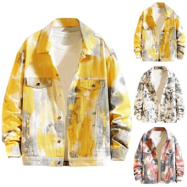 tie dye print streetwear jacket men new spring autumn 2020 overalls fashion printed men's jacket fashion hip hop outerwear coat, Black;brown
tie dye print streetwear jacket men new spring autumn 2020 overalls fashion printed men's jacket fashion hip hop outerwear coat, Black;brown