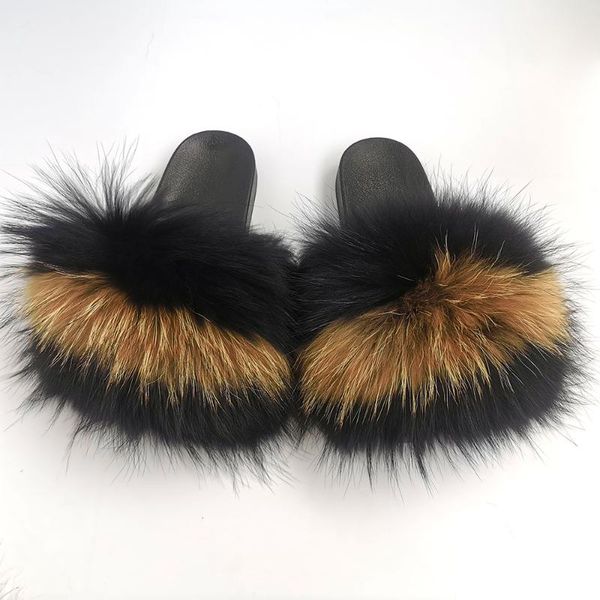 designer slides genuine fur sandals real raccoon fur sliders warm winter fall indoor fluffy slippers womens and ladies, Black
designer slides genuine fur sandals real raccoon fur sliders warm winter fall indoor fluffy slippers womens and ladies, Black