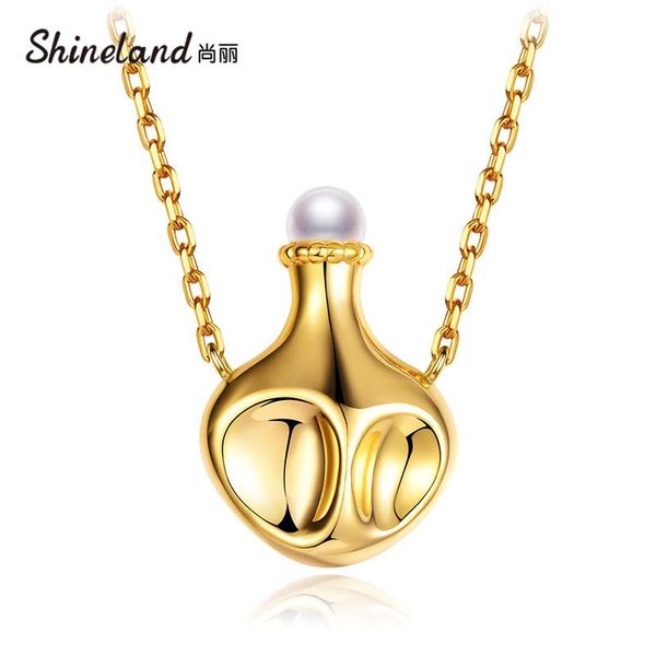 chains shineland 925 sterling silver exquisite gold color vase necklace natural pearl bottles pendant for women wedding jewelry gift
chains shineland 925 sterling silver exquisite gold color vase necklace natural pearl bottles pendant for women wedding jewelry gift