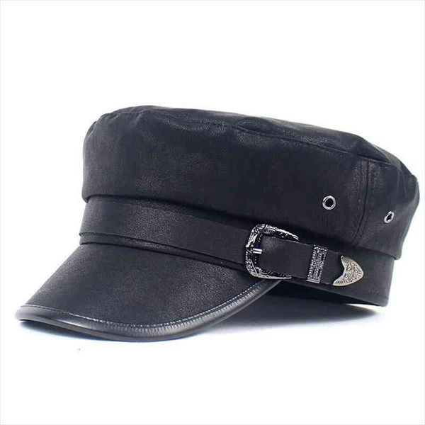 cotton belt buckle military hat autumn sailor hat for women flat female travel cadet captain cap 06, Blue;gray
cotton belt buckle military hat autumn sailor hat for women flat female travel cadet captain cap 06, Blue;gray