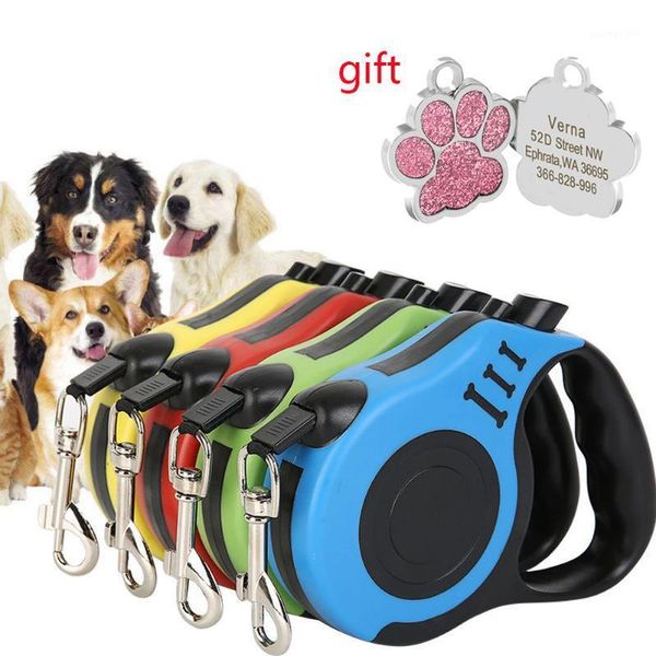3m 5m durable dog leash automatic retractable cat lead extending puppy walking running lead roulette for dogs with id tag gift1
3m 5m durable dog leash automatic retractable cat lead extending puppy walking running lead roulette for dogs with id tag gift1