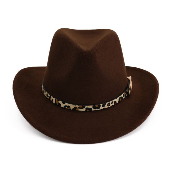 fashion leopard-print belt buckle decorated western cowboy hat men women roll brim wool felt jazz fedora hats panama sombrero, Blue;gray
fashion leopard-print belt buckle decorated western cowboy hat men women roll brim wool felt jazz fedora hats panama sombrero, Blue;gray