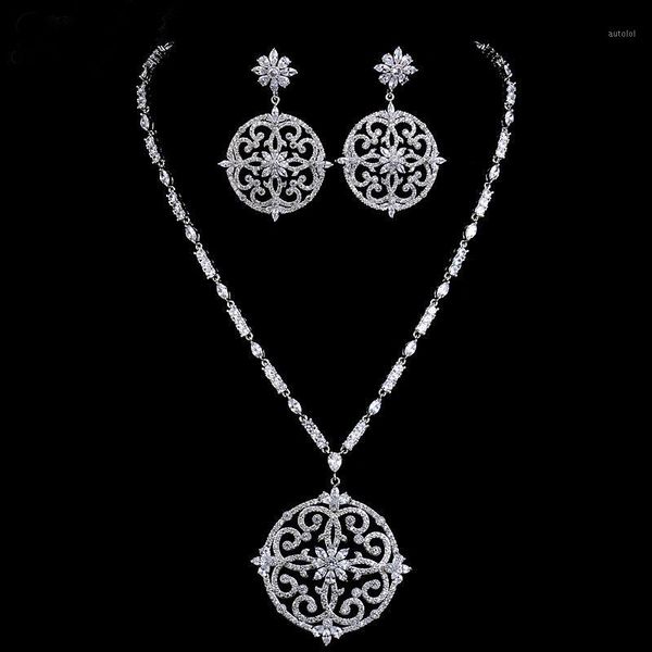 new luxury bridal jewelry set white gold colour cubic zircon big flower vintage wedding jewelry set christmas gift1, Silver
new luxury bridal jewelry set white gold colour cubic zircon big flower vintage wedding jewelry set christmas gift1, Silver