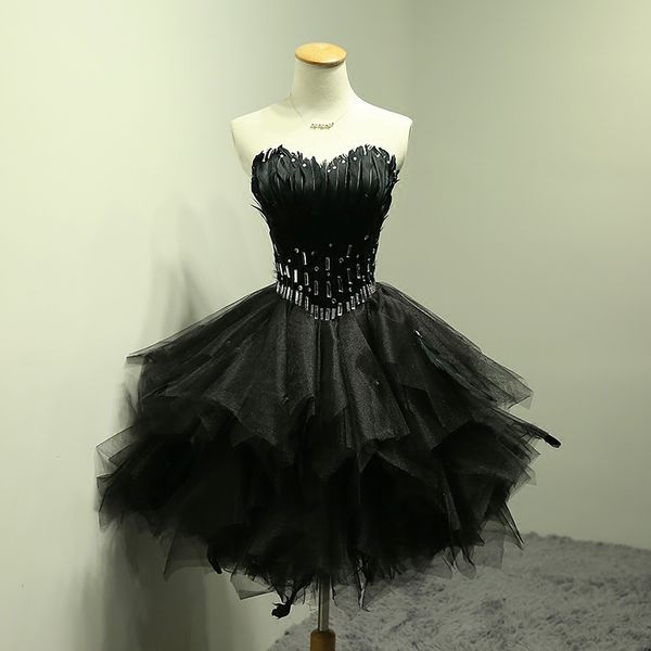 Robe de soiree Black Ball Gown Princess StraplessProm Gowns vestido de festa feather short bouquet prom dresses evening dress
Robe de soiree Black Ball Gown Princess StraplessProm Gowns vestido de festa feather short bouquet prom dresses evening dress