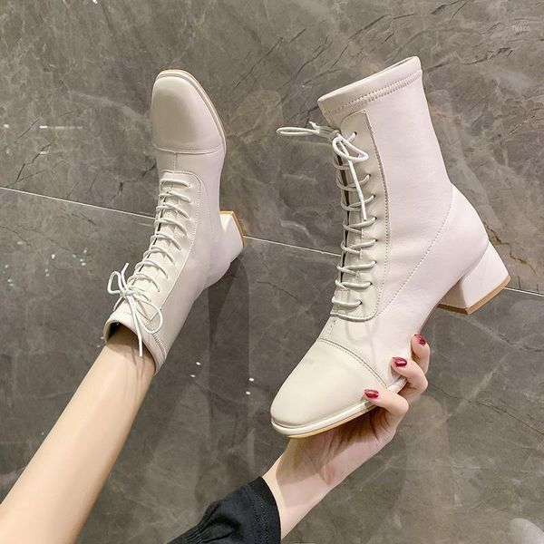 boots shoes lady luxury designer boots-women lace up fashion 2021 rock med ankle white pu pvc square toe hoof heels lace-up1, Black
boots shoes lady luxury designer boots-women lace up fashion 2021 rock med ankle white pu pvc square toe hoof heels lace-up1, Black