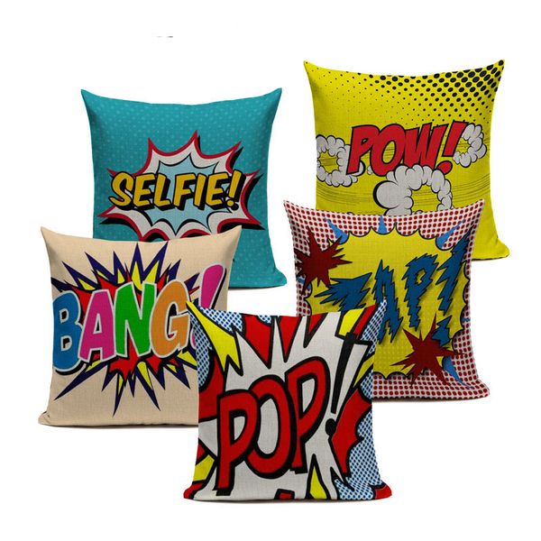 18'' square color graffiti rock and roll style cushion covers letters pop wow pow bang superman print pillow cover pillowcase
18'' square color graffiti rock and roll style cushion covers letters pop wow pow bang superman print pillow cover pillowcase