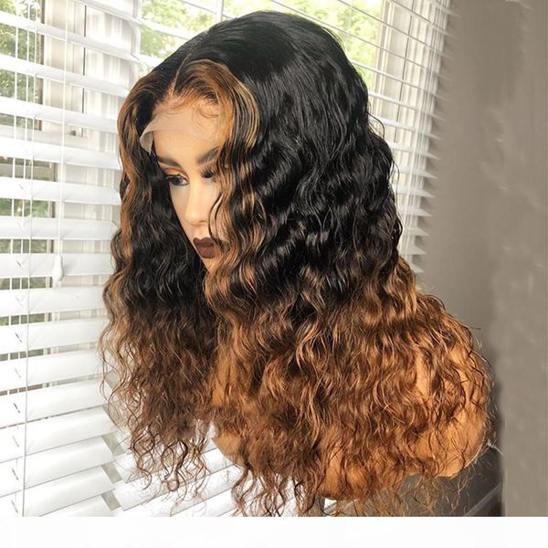 lace front wigs human hair ombre honey blonde color 1b 27 highlight wig brazilian pre plucked deep wave for women, Black;brown
lace front wigs human hair ombre honey blonde color 1b 27 highlight wig brazilian pre plucked deep wave for women, Black;brown