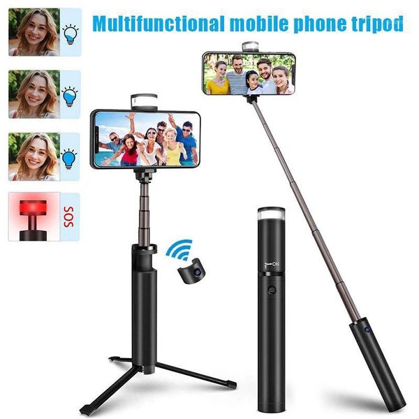 selfie monopods stick tripod extendable with detachable bluetooth remote fill light for mobile phone nc991
selfie monopods stick tripod extendable with detachable bluetooth remote fill light for mobile phone nc991
