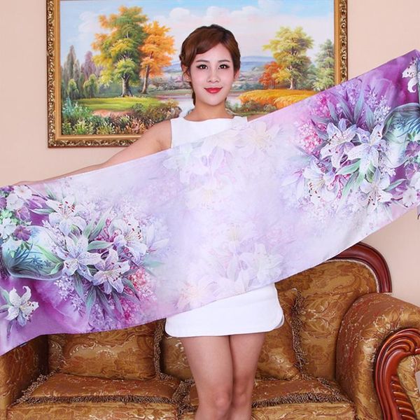 real silk long scarf ladies 100%silk scarf women luxury fashion genuine printed floral female shawl birthday lover mother gift, Blue;gray
real silk long scarf ladies 100%silk scarf women luxury fashion genuine printed floral female shawl birthday lover mother gift, Blue;gray