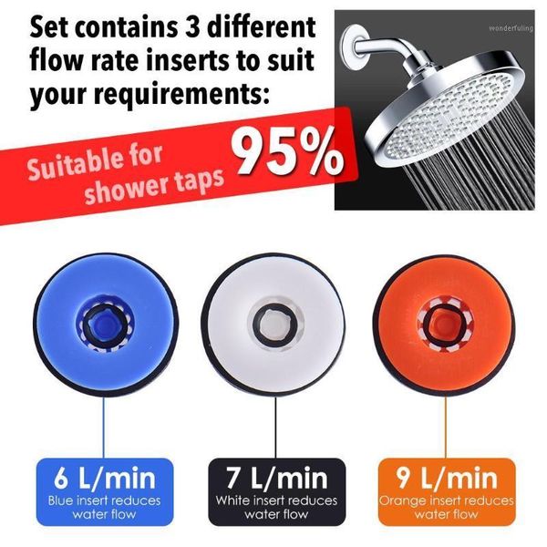4pcs shower head flow control valve set water saver device flow reducer limiter suitable for 95% shower taps ##1
4pcs shower head flow control valve set water saver device flow reducer limiter suitable for 95% shower taps ##1