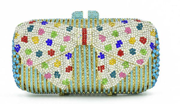 evening bags xiyuan crystal diamond clutch purse wedding party bridal box mini handbag clutches purse1