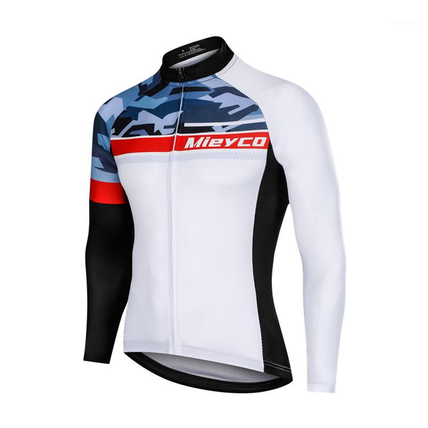cycling jersey long sleeve mtb bicycle clothing mountain bike sportswear breathable quicky dry for man by mieyco1, Black;blue
cycling jersey long sleeve mtb bicycle clothing mountain bike sportswear breathable quicky dry for man by mieyco1, Black;blue