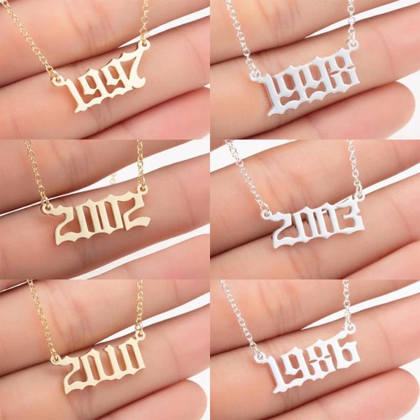 pendant necklaces oly2u stainless steel 1997 1998 1999 gold color custom birth year women jewelry gifts, Silver
pendant necklaces oly2u stainless steel 1997 1998 1999 gold color custom birth year women jewelry gifts, Silver