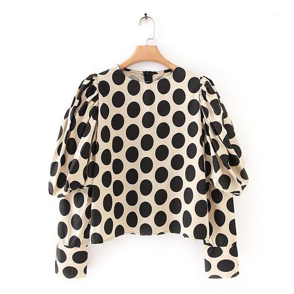 women long shirt blouse autumn 2019 new fashion polka dot print shirt modern lady puff sleeve pullover 1, White
women long shirt blouse autumn 2019 new fashion polka dot print shirt modern lady puff sleeve pullover 1, White