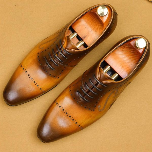 plus size italian genuine leather formal dress party brogues shoes pointed toe men's wedding groom oxfords for bridal as240, Black
plus size italian genuine leather formal dress party brogues shoes pointed toe men's wedding groom oxfords for bridal as240, Black