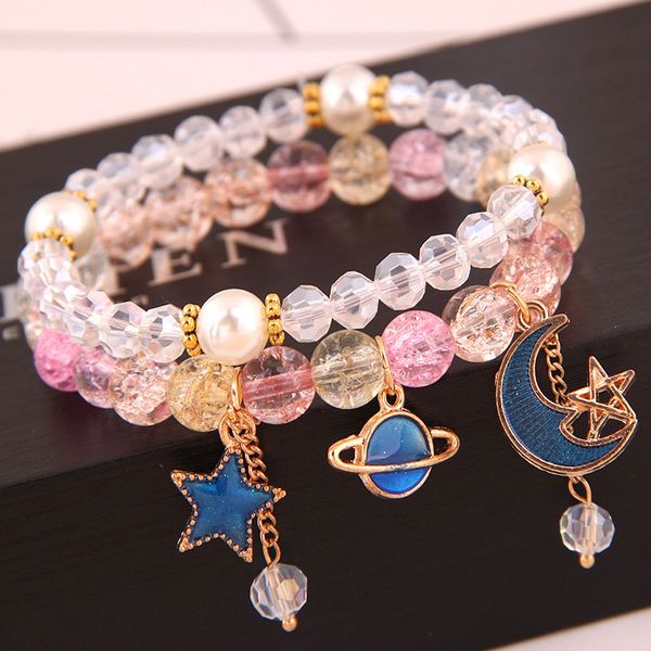 korean crystal beads moon star charm bracelets for women fashion pink stone strand bracelets & bangles female girls jewelry 2020, Black
korean crystal beads moon star charm bracelets for women fashion pink stone strand bracelets & bangles female girls jewelry 2020, Black