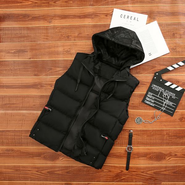 2021 men's winter fashions sleeveless male jackets cotton-padded thickened make-up with hood new vests k222 4d2u, Black;white
2021 men's winter fashions sleeveless male jackets cotton-padded thickened make-up with hood new vests k222 4d2u, Black;white