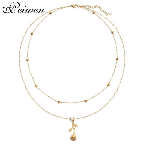 fashion rose flower pendant necklace stainless steel double layer gold silver color chain for women men charm choker jewelry
fashion rose flower pendant necklace stainless steel double layer gold silver color chain for women men charm choker jewelry