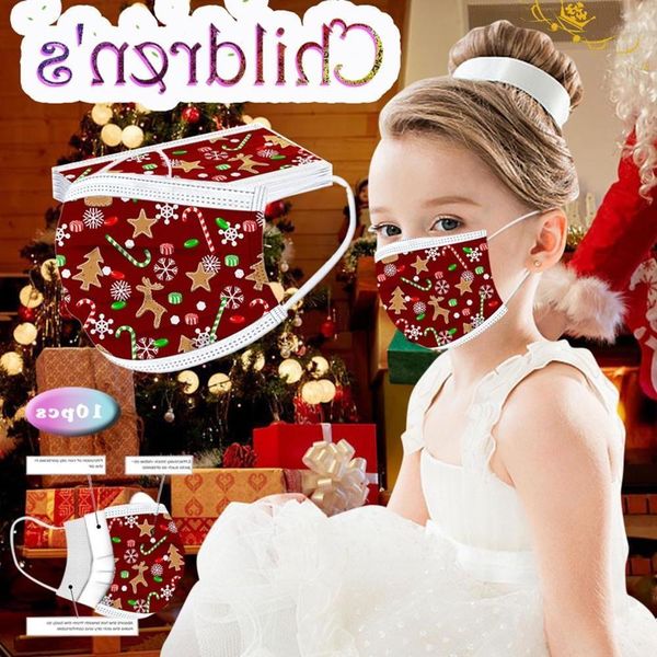 printed children's christmas protective masks 10pcs disposable mask new year mascarilla navidad mascherine mouth face cover
printed children's christmas protective masks 10pcs disposable mask new year mascarilla navidad mascherine mouth face cover