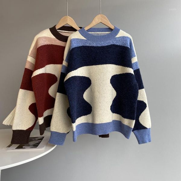 loose korean style rthicken sweater women o neck cute cow pattern printed casual streetwear female harajuku kintted 1, White;black
loose korean style rthicken sweater women o neck cute cow pattern printed casual streetwear female harajuku kintted 1, White;black