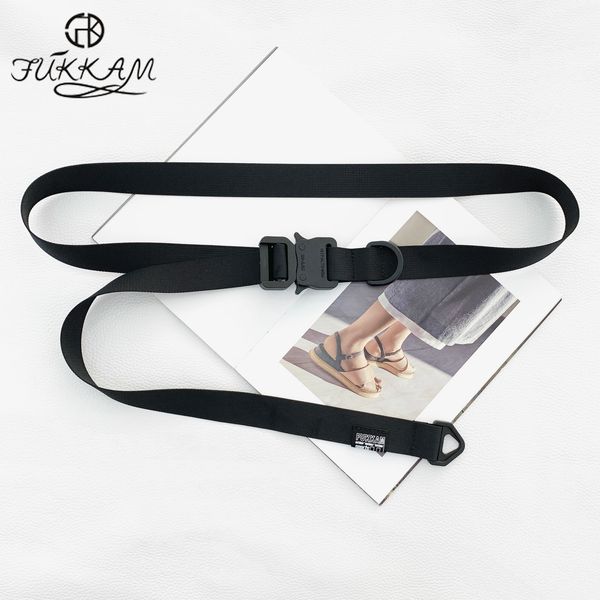 men's and women's trends ins black work clothes versatile plug button woven canvas belt decorative pants tactical functional style, Black;brown
men's and women's trends ins black work clothes versatile plug button woven canvas belt decorative pants tactical functional style, Black;brown