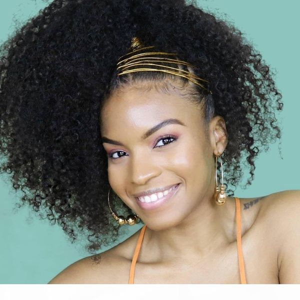 natural kinky curly ponytail hairpiece clip in 8a brazilian curly drawstring human hair pony tails extensions natural color, Black
natural kinky curly ponytail hairpiece clip in 8a brazilian curly drawstring human hair pony tails extensions natural color, Black