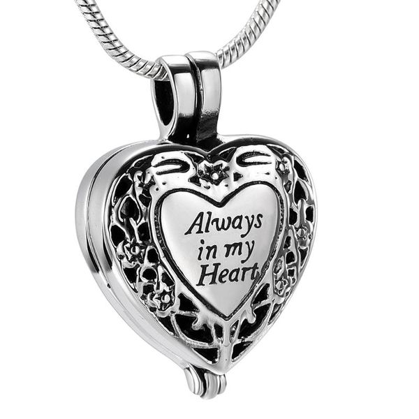 lkj9958 "always in my heart" custom heart lockets hold gold mini tube to hold ash keepsake jewelry, filling kit, Silver
lkj9958 "always in my heart" custom heart lockets hold gold mini tube to hold ash keepsake jewelry, filling kit, Silver