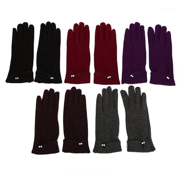 new women touch screen driving gloves double thick plush wrist winter female pearl warm cashmere cute mittens1, Blue;gray
new women touch screen driving gloves double thick plush wrist winter female pearl warm cashmere cute mittens1, Blue;gray