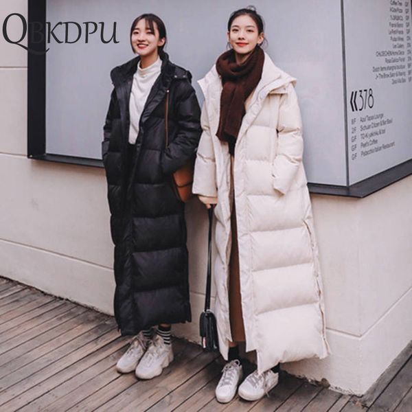 winter warm long down cotton coat women clothing loose oversize jacket parkas thicken padded student hooded ladies maxi coats 201028, Black
winter warm long down cotton coat women clothing loose oversize jacket parkas thicken padded student hooded ladies maxi coats 201028, Black