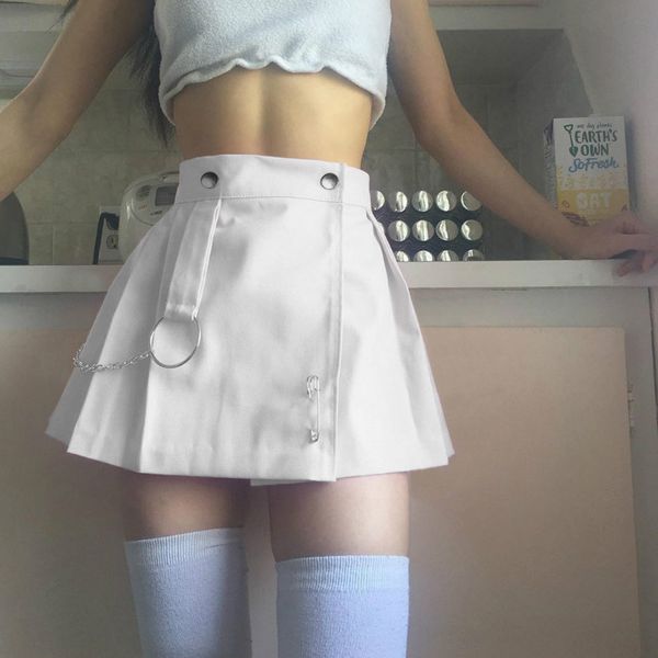 girls high waist pleated patchwork mini skirt rivet chains clubwear black white skirts autumn harajuku lolita outfits
girls high waist pleated patchwork mini skirt rivet chains clubwear black white skirts autumn harajuku lolita outfits