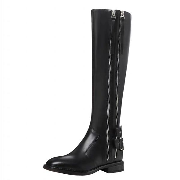 e shi ugenuine leather buckle knee high boots h black grey luxury classic flat ridding wheels band large capacity travel
e shi ugenuine leather buckle knee high boots h black grey luxury classic flat ridding wheels band large capacity travel