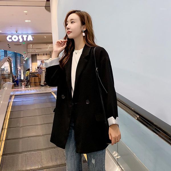 2019 new retro british style one button black net red suit women's casual temperament coat bw78411, Black;brown
2019 new retro british style one button black net red suit women's casual temperament coat bw78411, Black;brown