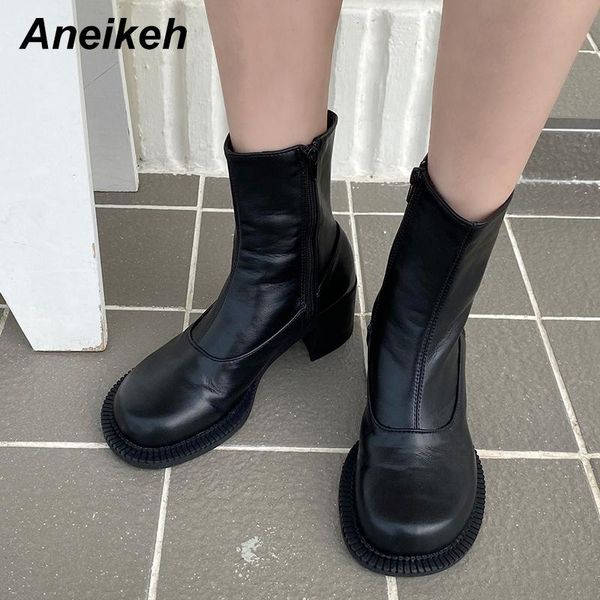 aneikeh spring women shoes ankle riding equestrian pu zipper round toe square heel female motorcycle boot size 35-39 new 2020, Black
aneikeh spring women shoes ankle riding equestrian pu zipper round toe square heel female motorcycle boot size 35-39 new 2020, Black