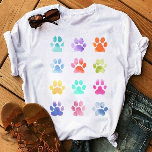 watercolor dog paw print t-shirt summer fashion women t shirt short sleeve tee casual female harajuku t-shirt dog mom tees, White
watercolor dog paw print t-shirt summer fashion women t shirt short sleeve tee casual female harajuku t-shirt dog mom tees, White