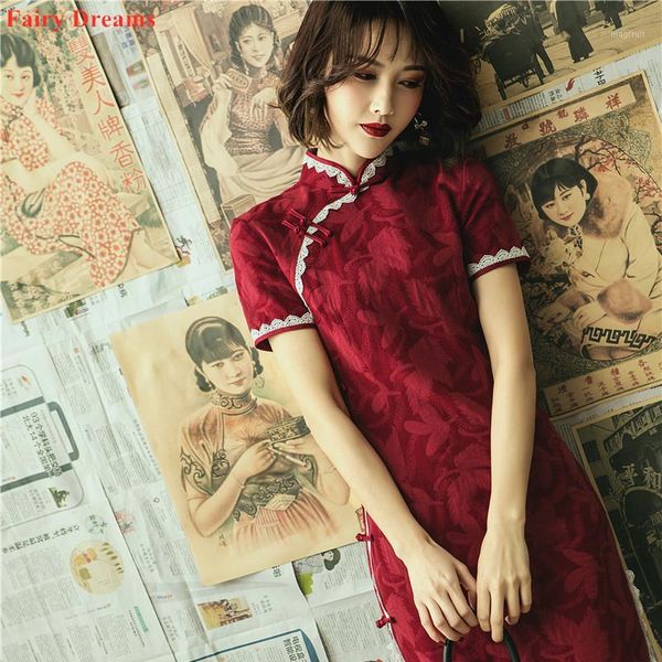 traditional chinese dress for women red green dobby lace cotton cheongsam evening dress 2020 summer qipao exotic apparel1 
traditional chinese dress for women red green dobby lace cotton cheongsam evening dress 2020 summer qipao exotic apparel1