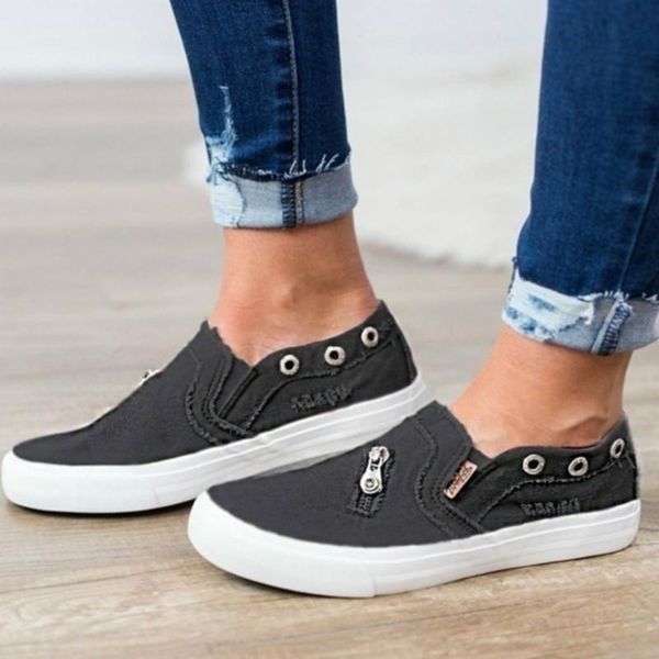 dress shoes woman canvas loafers denim zipper one pedal lazy casual platform breathable single, Black
dress shoes woman canvas loafers denim zipper one pedal lazy casual platform breathable single, Black