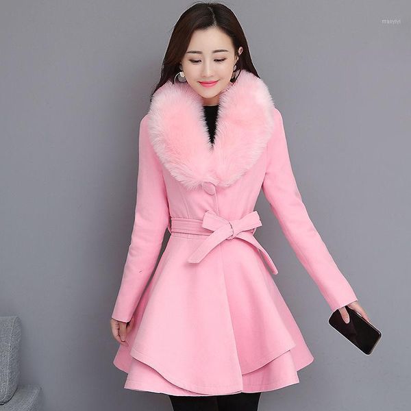 2020 autumn and winter women's woolen coat women's mid-length fur collar korean style slim popular jacket1, Black
2020 autumn and winter women's woolen coat women's mid-length fur collar korean style slim popular jacket1, Black