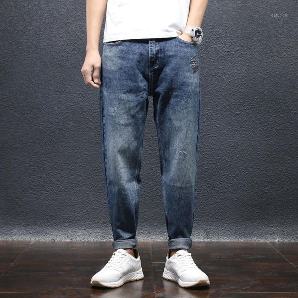 fashion streetwear men jeans loose fit embroidery designer harem pants hombre korean style hip hop jeans men wide leg trousers1, Blue
fashion streetwear men jeans loose fit embroidery designer harem pants hombre korean style hip hop jeans men wide leg trousers1, Blue