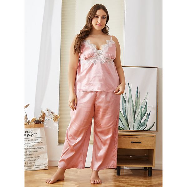 2020 hoenycomb silk like nightdress loose medium length pajamas summer wear large lace housewear, Black;white
2020 hoenycomb silk like nightdress loose medium length pajamas summer wear large lace housewear, Black;white